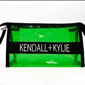 Kendall & Kylie Clear Cosmetic Bag - Green